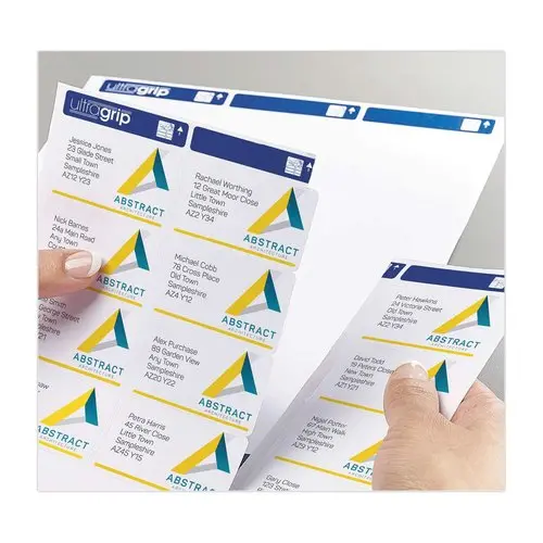 100 Planches de 21 étiquettes adresses blanches pour imprimantes laser - 63,5 x 38,1 mm - AVERY photo du produit