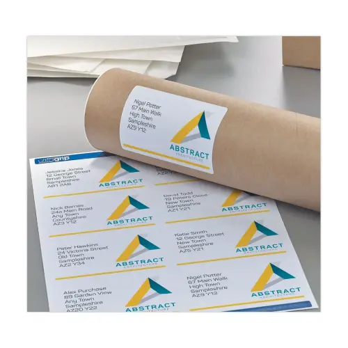 100 éTiquettes adresses opaques pour imprimantes laser Avery 199,6x289,1mm photo du produit