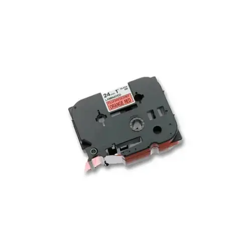 Ruban pour titreuse Brother 24mm - noir/orange - TZEB51 photo du produit