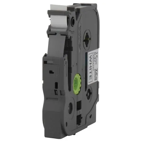 Ruban TZE 8m x 12 mm - BROTHER Tze 231 - texte noir sur fond blanc photo du produit