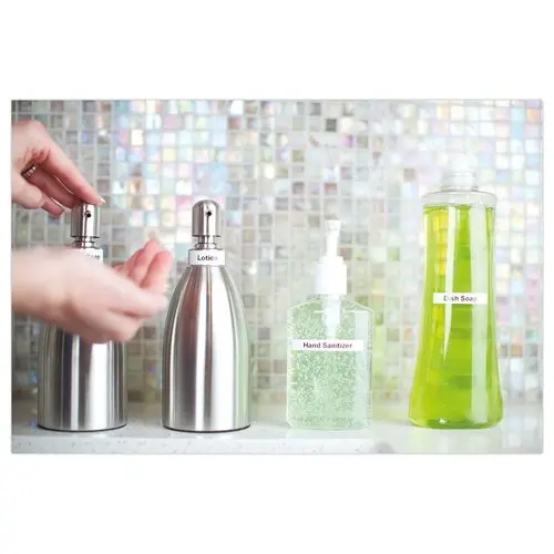 Ruban plastique Letratag - 12 mm - texte noir sur fond blanc photo du produit