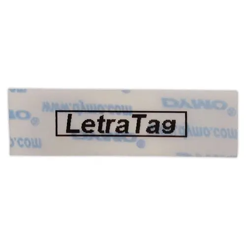 Étiquettes en plastique transparent 1.2 cm pour titreuse Dymo Letratag 12267 photo du produit