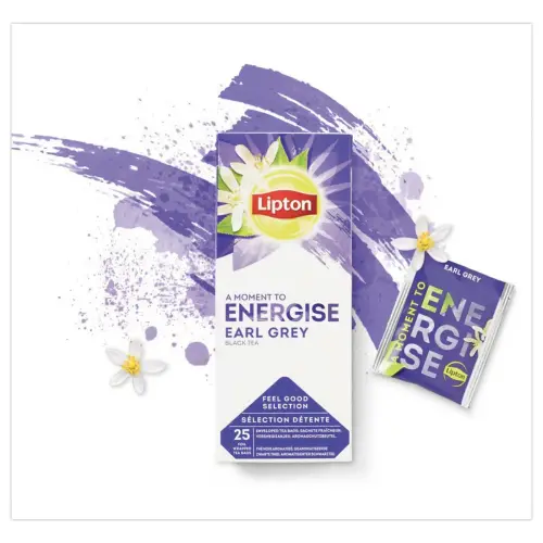 Sachets de thé - Thé noir saveur Earl Grey - LIPTON photo du produit