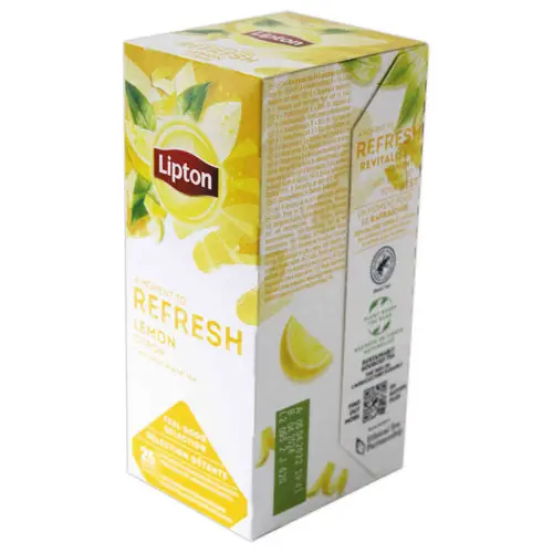 Sachets de thé - Thé noir saveur citron - LIPTON photo du produit