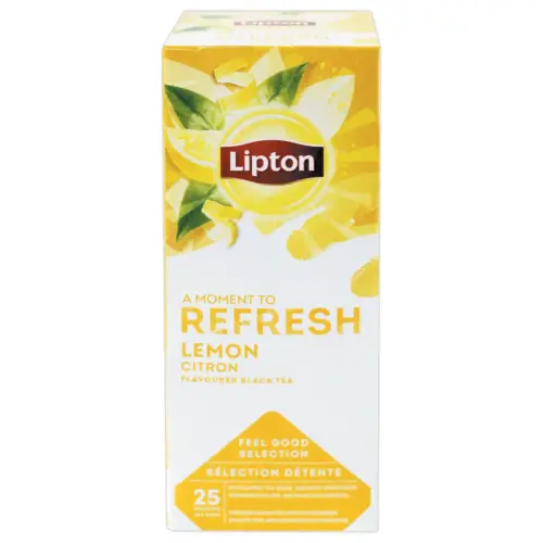 Sachets de thé - Thé noir saveur citron - LIPTON photo du produit