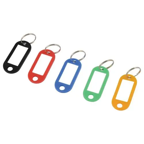 20 Porte-clés avec étiquette assortis photo du produit