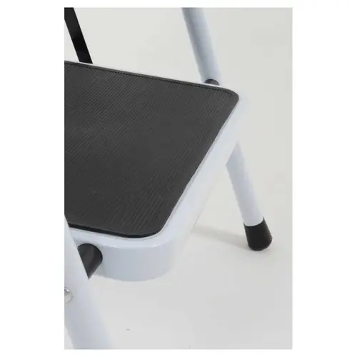 Petit escabeau 3 marches noir et blanc - Safetool photo du produit