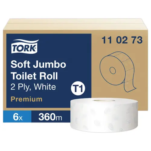 6 Rouleaux de papier toilette Jumbo Premium - TORK photo du produit