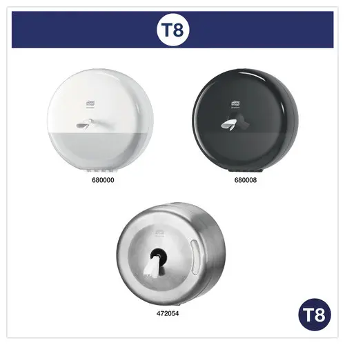 6 Rouleaux de papier toilette T8 - Blanc - TORK photo du produit
