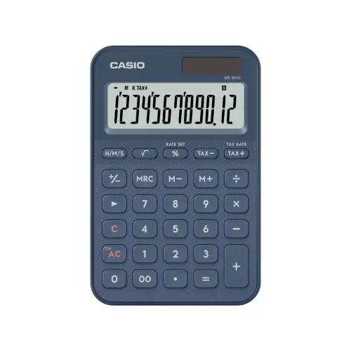 Calculatrice de bureau - CASIO - MS-20 - Bleu photo du produit