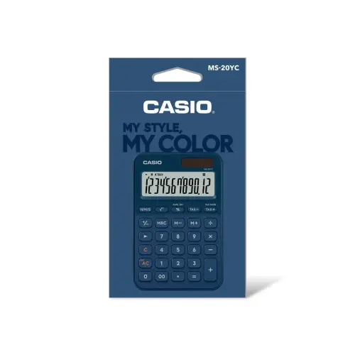 Calculatrice de bureau - CASIO - MS-20 - Bleu photo du produit