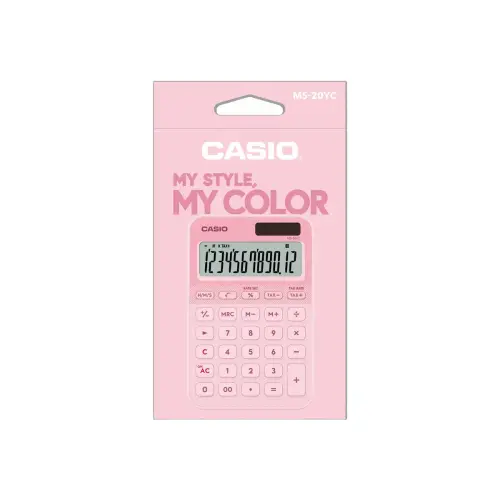 Calculatrice de bureau - CASIO - MS-20 - Rose photo du produit