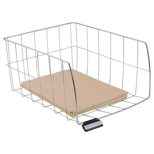 Corbeille de courrier haute en m&eacute;tal - ALBA photo du produit