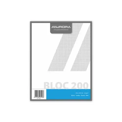 Bloc brouillon quadrillé 5x5 21x27 cm photo du produit