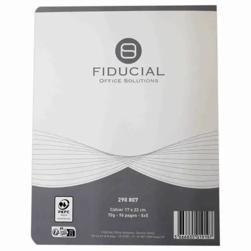 Cahier agrafé - 17 x 22 cm - Carreaux 5x5 - 96 pages - Access photo du produit