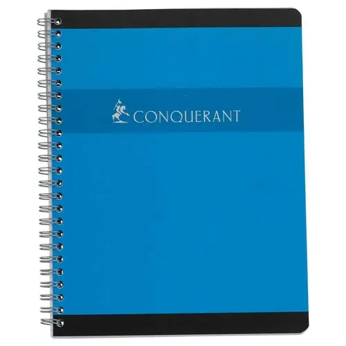 Cahier à spirale 17x22cm - Réglure 5x5 - CONQUERANT photo du produit
