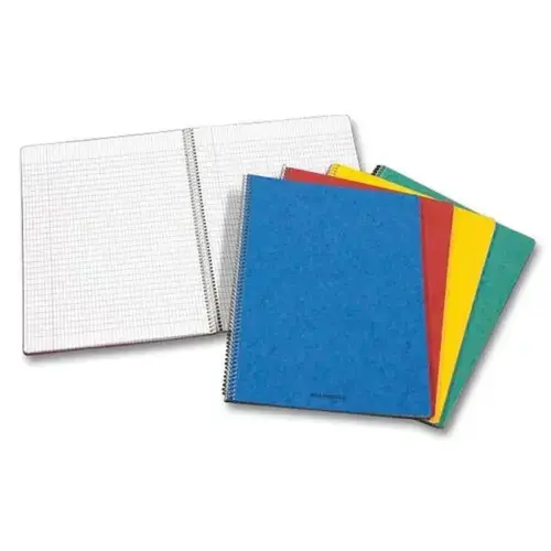 Cahier spirale Buroclass 16,5x21 cm, lign&eacute; avec marge, 80g, 120 pages photo du produit