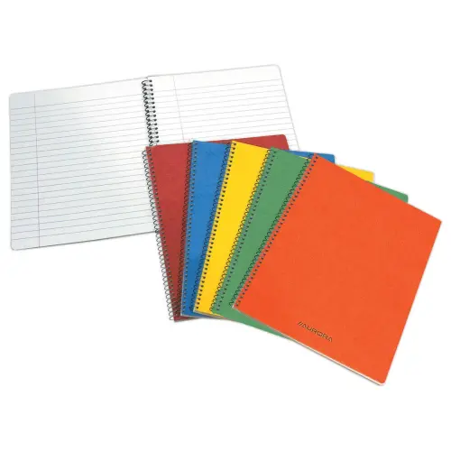 Cahier spirale Buroclass 21x29.7 cm, lign&eacute; avec marge, 80g, 120 pages photo du produit