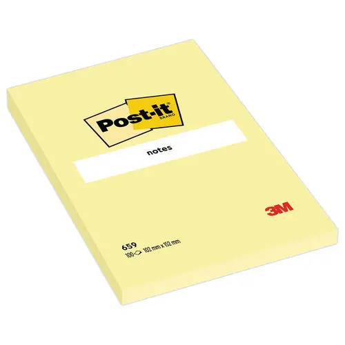 Bloc Post-it grand format notes repositionnables photo du produit