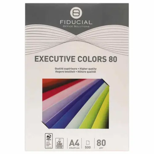 Ramette de papier couleur pastel A4 Executive Colors 80g - Bleu - FIDUCIAL photo du produit
