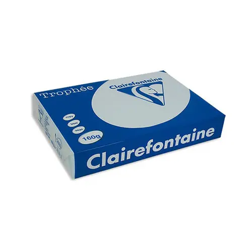 250 Feuilles de papier bleu pastel Troph&eacute;e - A4 - 160 g/m&sup2; - Clairefontaine photo du produit