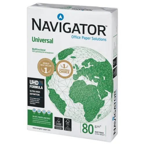 5 Ramettes de papier extra-blanc A3 Universal 80g - Navigator photo du produit