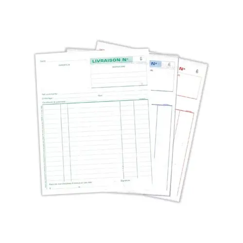 Manifold autocopiant imprimé "Livraisons" - EXACOMPTA photo du produit