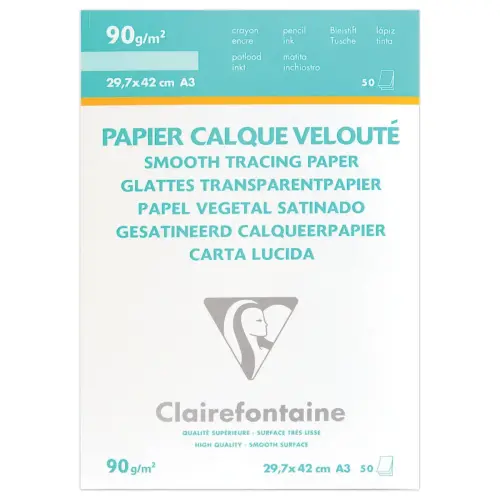 Feuilles calque - A3 90g - Clairefontaine photo du produit