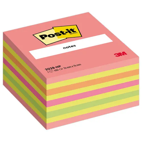 Notes repositionnables 7,6 x 7,6 cm - Energie intense - POST-IT photo du produit