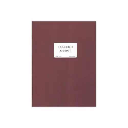 Registre folioté courrier arrivée photo du produit