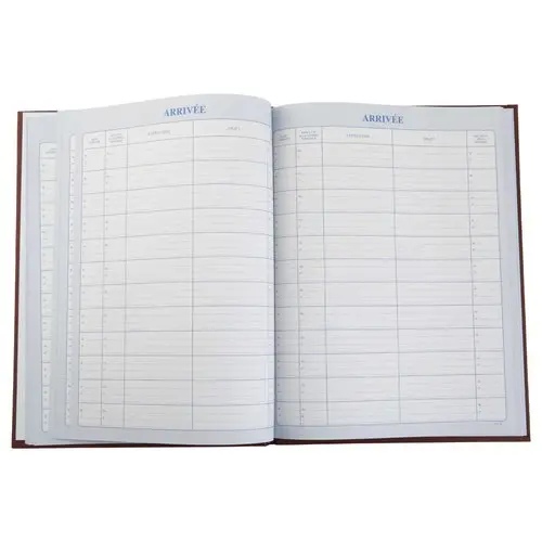 Registre folioté courrier arrivée photo du produit