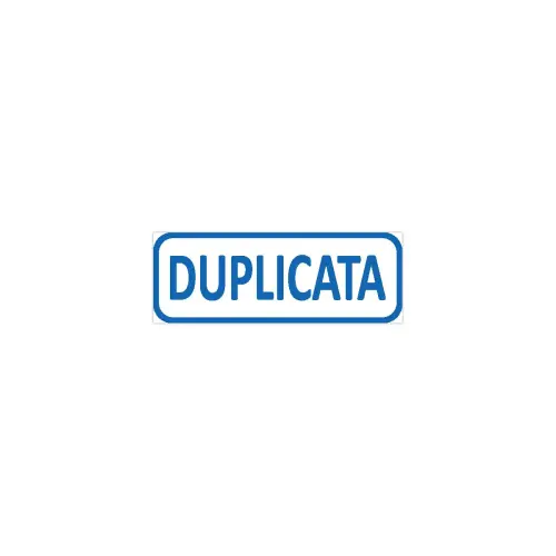 Timbre formule commerciale - 'Duplicata' - Trodat photo du produit