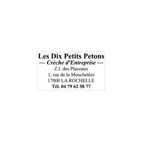 Tampon texte professionnel personnalisable Metal Line 5203 - 6 lignes - TRODAT photo du produit