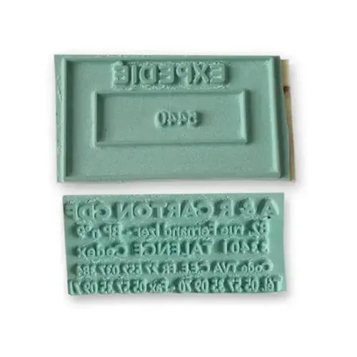Plaque Caoutchouc seule - 1 ligne photo du produit