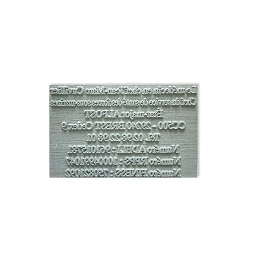 Plaque caoutchouc pour tampon photo du produit