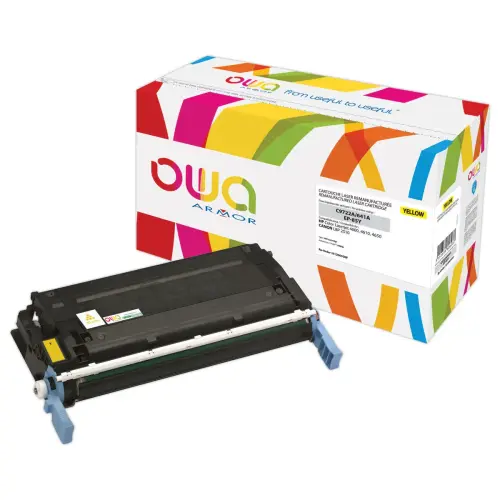 Toner eq. HP C9722A, Canon EP-85 Y - Jaune - OWA photo du produit