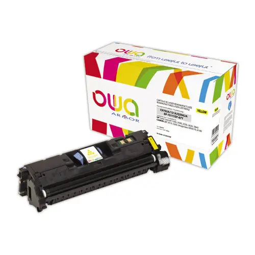 Toner eq. HP C9702A, Q3962A, Canon 701Y, EP-87Y - Jaune - OWA photo du produit