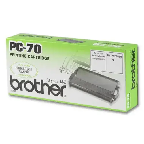 Ruban PC70 - Noir - Brother photo du produit