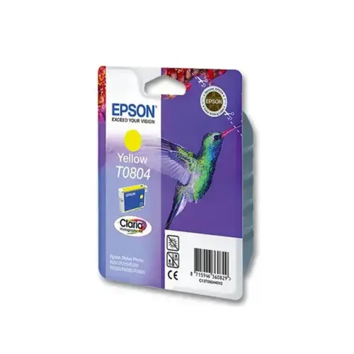 Cartouche jet d'encre Epson jaune Colibri T0804 photo du produit