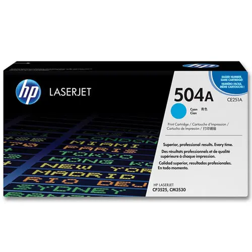 HP 504A CE251A toner cyan photo du produit