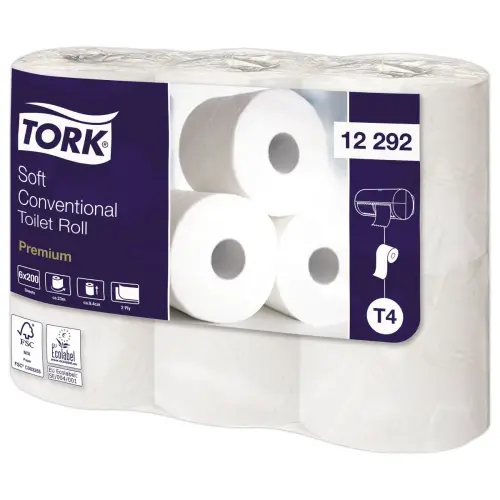 48 Rouleaux de papier toilette doux T4 - TORK photo du produit