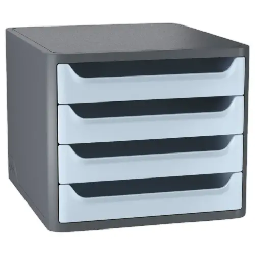 Module de classement - 4 tiroirs - Bleu - CEP photo du produit