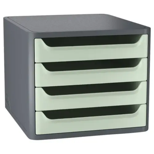 Module de classement - 4 tiroirs - Vert sauge - CEP photo du produit