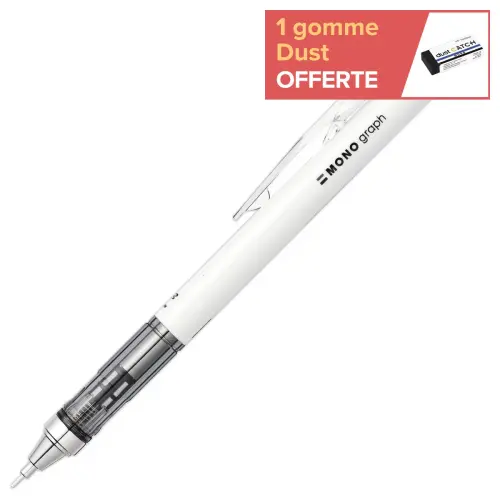 3 Portes-mines - HB 0.7 mm - Blanc - Tombow photo du produit