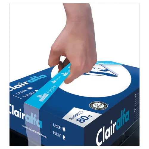3 Cartons de 5 Ramettes papier soit 7 500 feuilles A4 Clairalfa + 1 carton de 5 ramettes offert  - 80g - Clairefontaine photo du produit