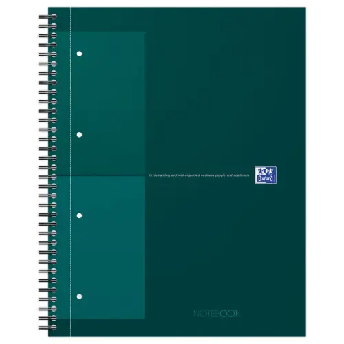 Cahier spirale Notebook A4+, 160p, 5x5, Oxford international Vert photo du produit