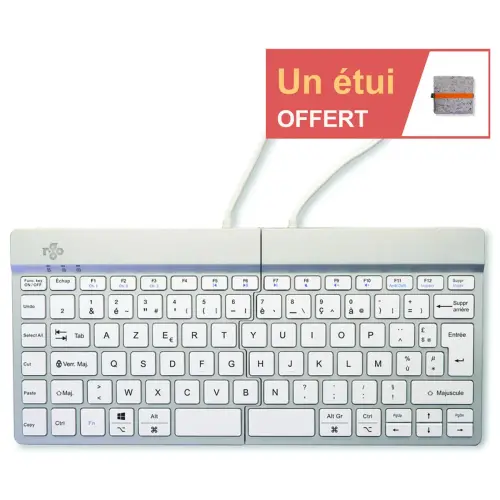 Clavier ergonomique Split Break blanc photo du produit