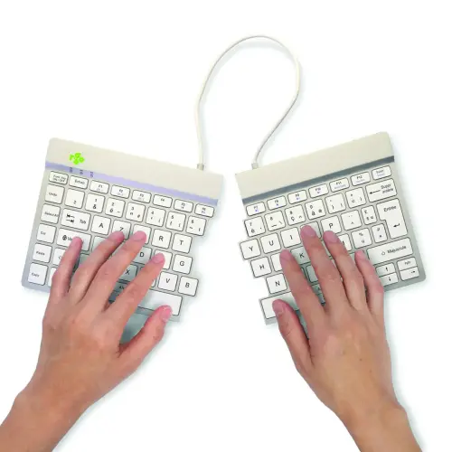 Clavier ergonomique Split Break blanc photo du produit
