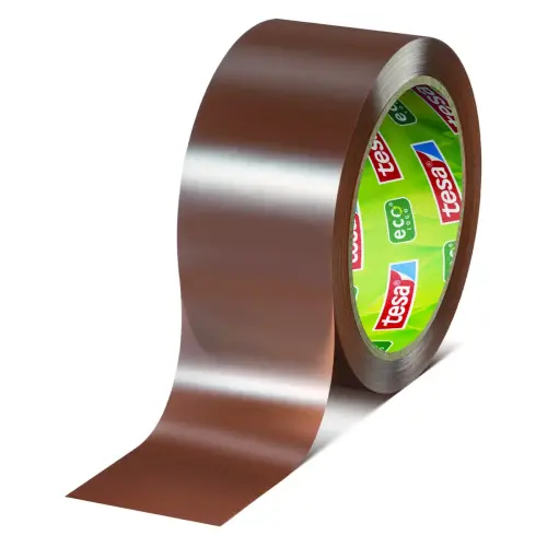 Ruban adh&eacute;sif PET r&eacute;cycl&eacute; 66m x 50mm -Havane photo du produit