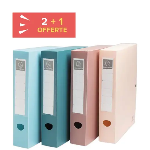 2 boîtes de classement SKANDI dos 6 cm -couleur aléatoire photo du produit